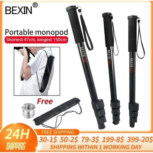 Digital Camera Telescopic Handheld Monopod Lightweight Camera Mount Adapter Support Monopod For Nikon Sony Dslr Camera