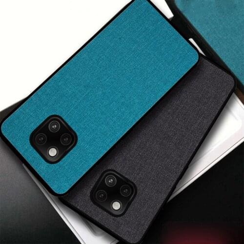 Fabric Art Simple Case For Huawei Mate 20 Pro Lite X 20X Case Breathable Antiknock Cover for Huawei Mate20 20Pro 20Lite Bumper