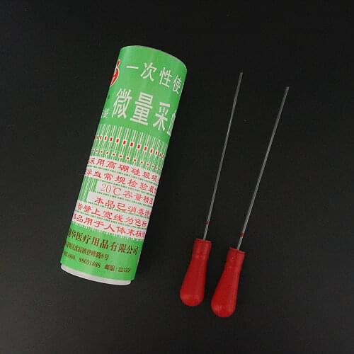 1box (400pcs) lab 20ul 40ul 60ul 80ul 100ul glass disposable micro blood collection tube glass capillary pipette