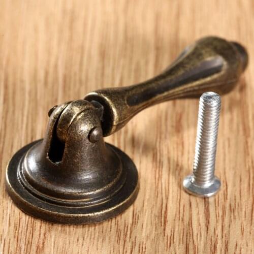 1pc Antique Bronze Brass 62x24mm Door Cabinet Knobs Handle Pull Knob Dresser Cupboard Wardrobe Furniture Hardware