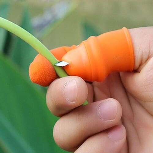 1pc Silicone Thumb Knife Agricultural Protective Nails Cutter Garden Fast Picking Harvesting Plant Fruits Vegetables Separator