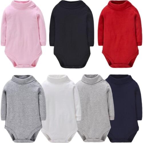 100% Cotton Long Sleeve Bodysuit for 9-24M Baby Boy Fall Clothes Todderl Girl Outfit Long Sleeeve Baby Body