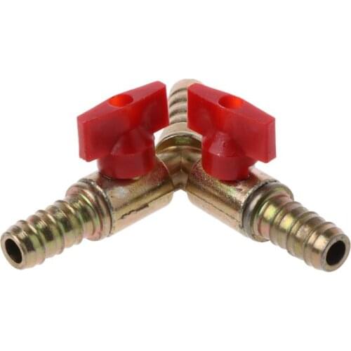 3/8" ID Hose Barb Y Shape 3 Way Shut Off Ball Valve Fitting For Gas Water Oil