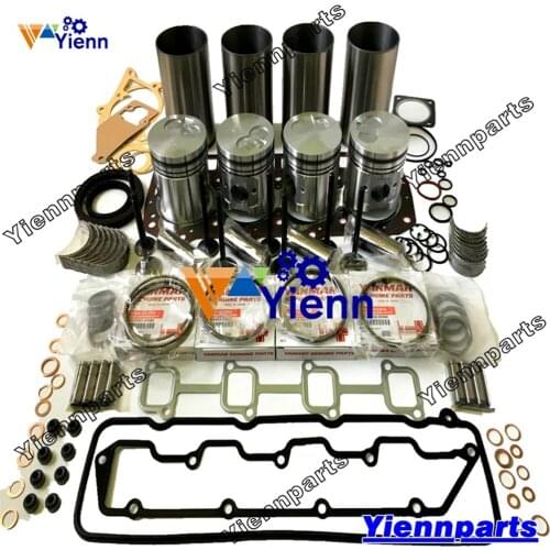 4TNE94 4TNE94-KLW 4TNE94-RK 4TNE94-1AB 4TNE94L-CKM 4TNE94-RSS Overhaul Rebuild Kit With Valve For Yanmar Engine Repair Parts