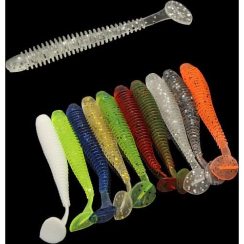 50pcs Worm Soft lure shad Carp Fishing Lure Set Bionic larva Wobbler For Trolling swimbait Silicone bait For fishing Boilies