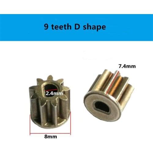 550 motor gear rechargeable electric drill gear 9 teeth 12 teeth