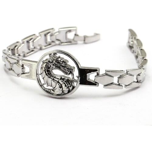 Mortal Kombat Bracelet & Bangle Cool Dragon Link Chain Punk Charm Bracelets Women Men Game Jewelry