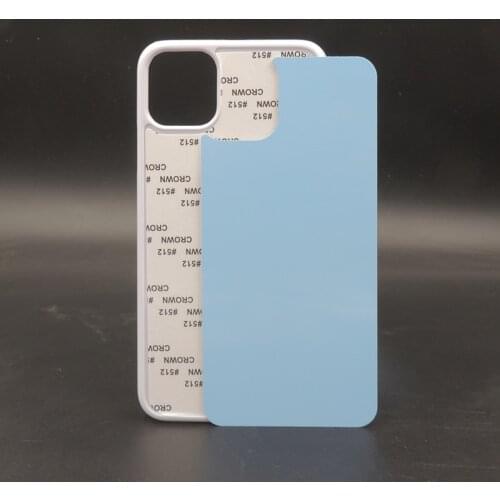10pcs/LOT PC Sublimation Blank phone cellphone printing DIY case cover for iphone 12 mini 12Pro Max with Aluminum plate