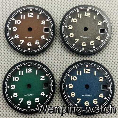31.5mm sterile watch dial luminous dial for ETA 2836 2824 Miyota 8205 8215 821A,Mingzhu DG2813 3804 Seagull ST1612 movement