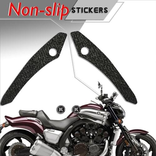 For Universal Motorcycle Non-slip Sticker Grips Protector Sticker Decal Gas Knee Grip Tank Traction Pad YAMAHA 2009-2018 VMAX
