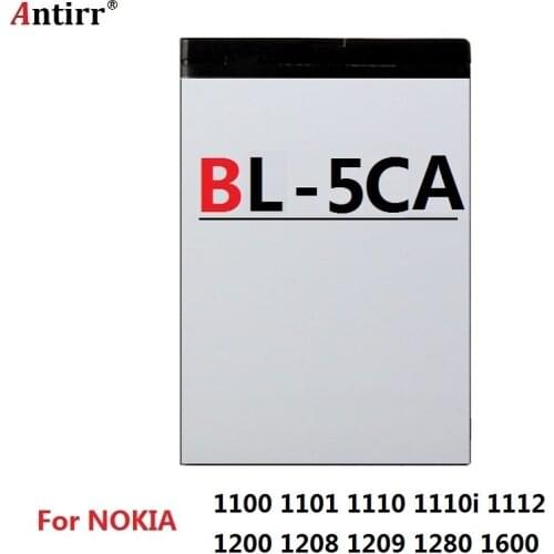 BL-5CA Replacement Battery For Nokia 1100 1101 1110 1110i 1112 1200 1208 1209 1280 1600 Mobile Phone Batteries