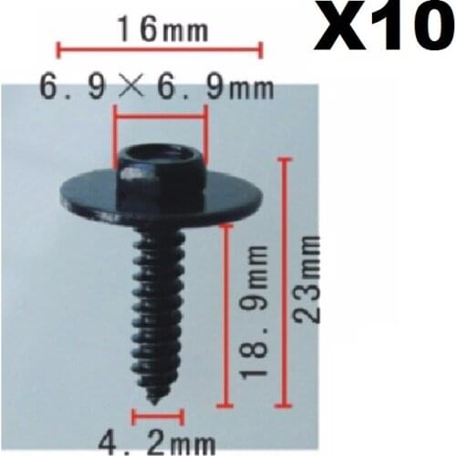 BM52 - DOOR MOULDING TRIM STRIP CLIPS RUBSTRIP X10 Clips
