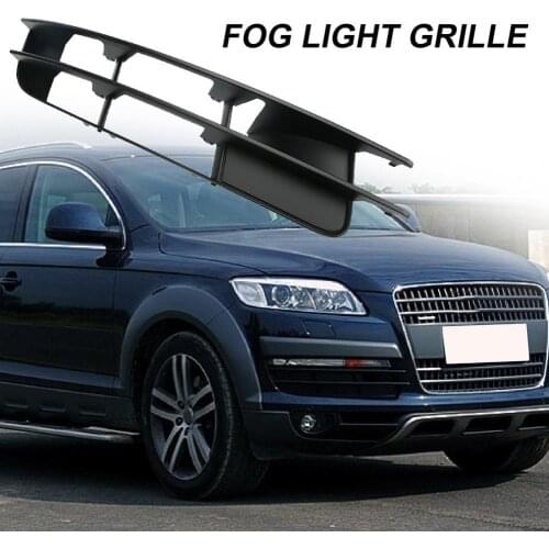L/R Front Lower Bumper Fog Lamp Grille Grill Spare Beautiful Appearance Durability Fog Light Grille Parts for Audi Q7 07-09