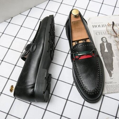 Moccasins For Men Trending Shoes Men Fashion Casual Leather Man Mens Summer Dress Black Mens Loafers Formal For Genuine