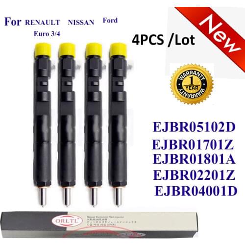 ORLTL EJBR04001D EJBR01801A EJBR05102D EJBR01701Z New Injector NOZZLE for RENAULT CLIO NISSAN FORD 4 pieces/lot