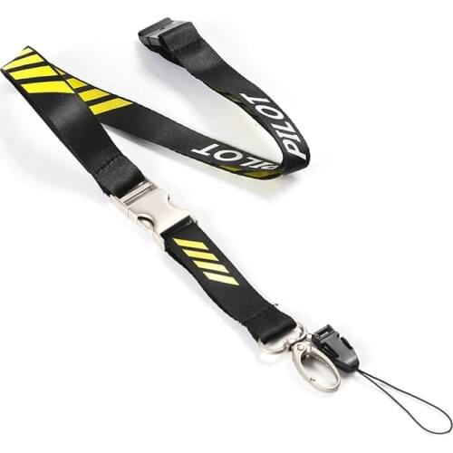 PILOT Lanyard for Pilot License ID Holder Metal Buckle for Flight Crew Airman Unique Gift