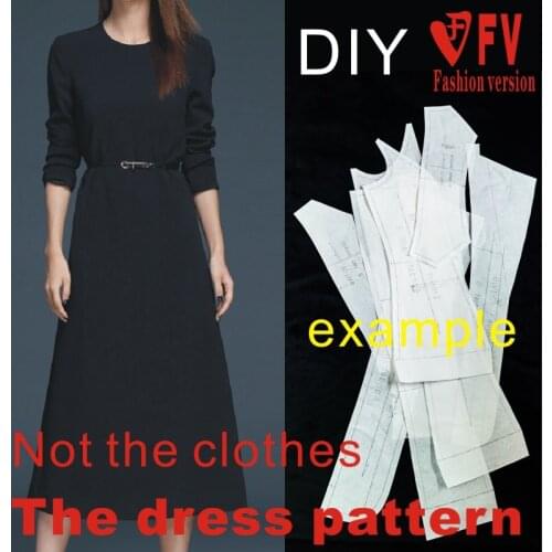 Dresses Sewing Pattern Template Cutting drawing Clothing DIY ((Not selling clothes)) BLQ- 234