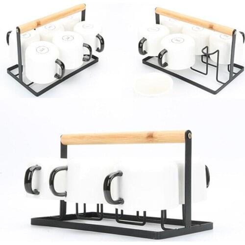 Japanese-style Cup Holder Cup Drying Rack Drinking Glass Mug Drainer Stand Holder For Kitchen Cups Mugs Storage