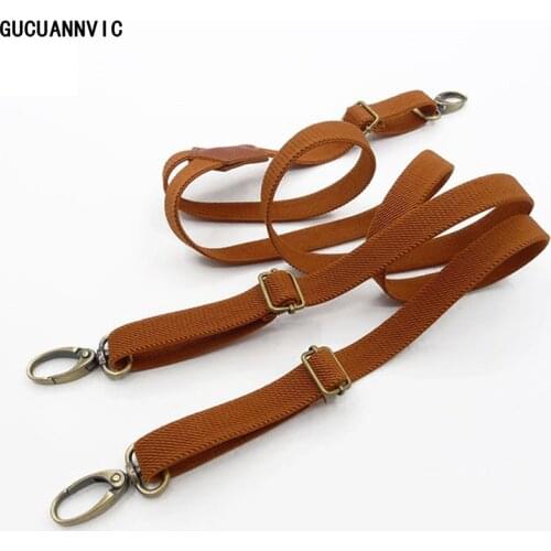 Hook strap elastic suspenders Men and women retro British adult pliers buckle Black Brown 2 colors women suspenders