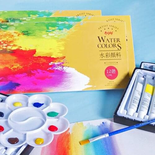 6/12/18/24Color Professional Watercolor Premium Water Color Pigment for Artist Painting Drawing Art Supplies
