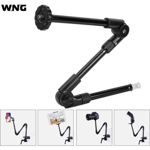 3 Section Adjustable Magic Arm Articulated Universal Extension Bracket With 1/4" 3/8" Thread For Dslr Camera Phone Flashlight