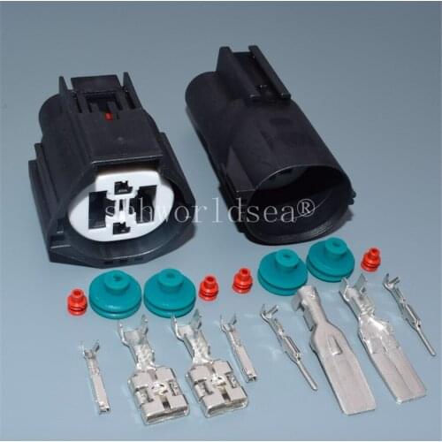 Shhworldsea 4 pin car waterproof electrical plug auto housing connector automotive oxygen sensor connector plug 7283-8497