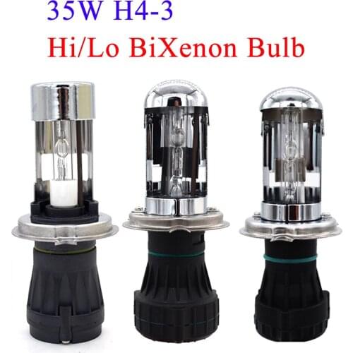 SKYJOYCE 1 Pair High Quality 35W H4 AUTO Headlight H4-3 Hi/Lo bixenon 4300K 5000K 8000K 6000K Highlight Cnlight H4-3 HID light