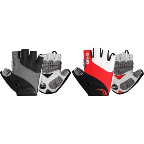 GIYO Cycling Gloves Half Finger Biking Glove Cycling Shock Absorbing Anti-Slip Breathable Motorcycle Mountain Unisex Women