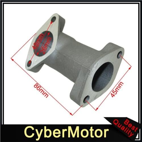 Straight 26mm Intake Inlet Manifold For Pit Dirt Bike ATV Quad