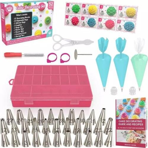 Rotating Anti-skid Round Cake Stand Cake Nozzle Reusable TPU Bag Baking Tools Pastry Supplies Baking Accessories