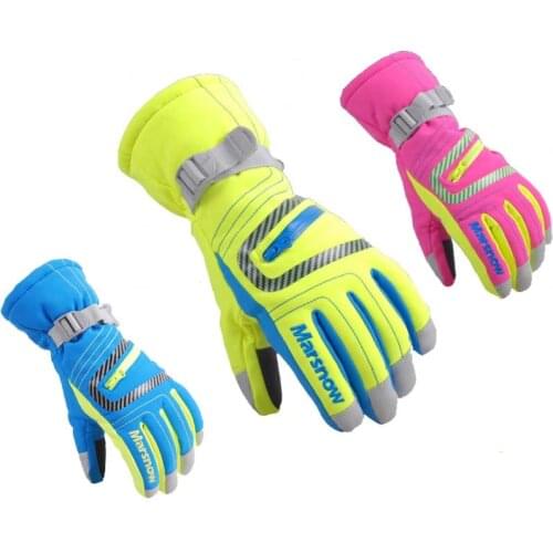 S/M/L/XL Winter Warm Snowboarding Ski Gloves Men Women Kids Snow Mittens Waterproof Skiing Motorcycle Riding Cold-proof