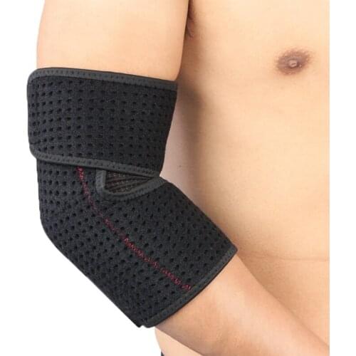1PCS Sport Elbow Support Pads Men Adjustable Breathable Arm Protective Gear Sports Safety For Badminton Gym Tennis