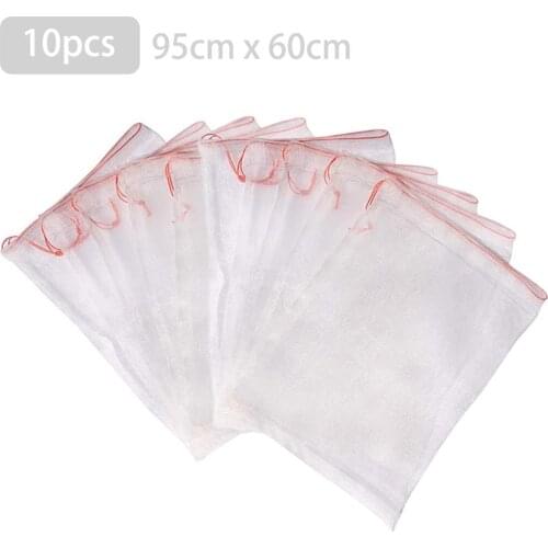 10 PCs Mesh Nylon Net Bag Seed Bag Fish Fruit Wristband Bag Insect Bird Proof Filtering Vermin Damage Rice Seed Soaking