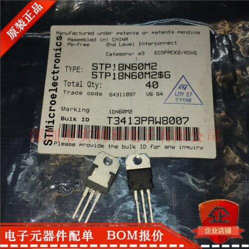 100% New Original In Stock STP18N60M2 18N60M2 TO220