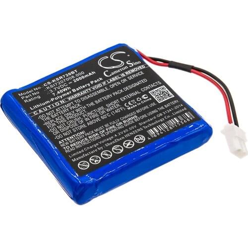 Cameron sino 2000mah battery for KSENIA Duo wireless repeaterRadius Indoor Siren KSI7207008.000