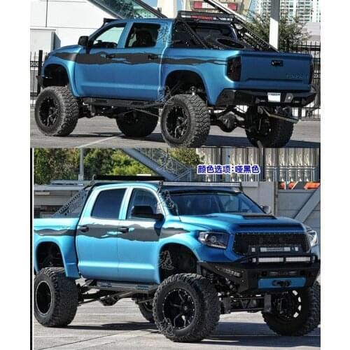 FOR TOYOTA TUNDRA car stickers pull flower personality pickup truck car sticker body waist line color strip stickers decoration