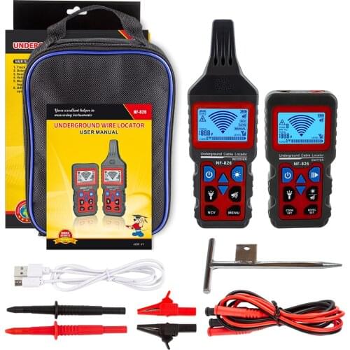 Wire Tracker Portable Telephone Cable Locator NF-826 Underground Pipe Detector Professional Cable Finder