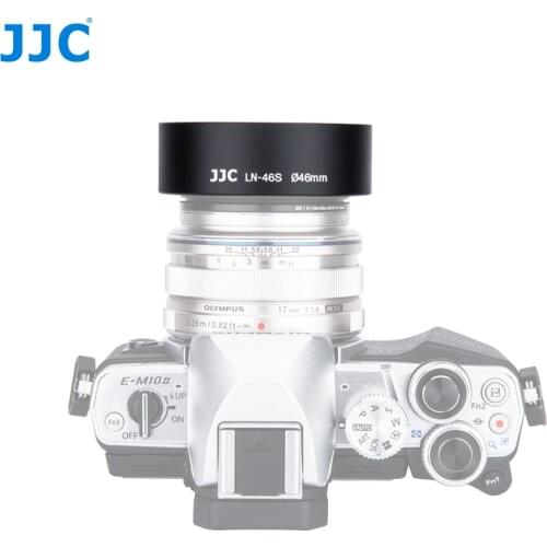 JJC Universal Metal Screw Standard Lens Hood 46mm for OLYMPUS X-H1 X-A5 PEN F M.ZUIKO DIGITAL 25MM 1:1.8 17MM 1:1.8 12MM 1:2.0
