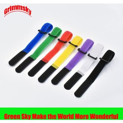 10Pcs/Lot Wire Reusable Cord Organizer Wire 20X2cm Colorful Computer Data Cable Power Nylon Velcro Strap