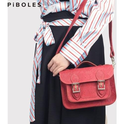 Classic Genuine Leather School Bag 100% Handmade Women Shoulder Bag Office Messenger Crossbody Handbag Hand Bag Tote For Ladies