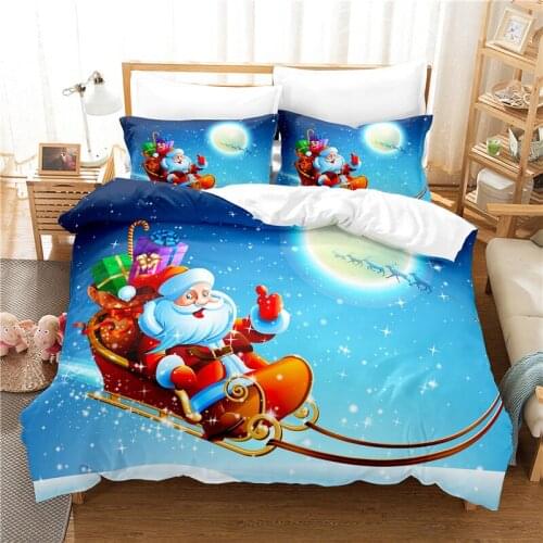 Christmas Eve Bedding Set For Bedroom Soft Bedspreads For Bed Home Comefortable Duvet Cover Quilt Cover And Pillowcase