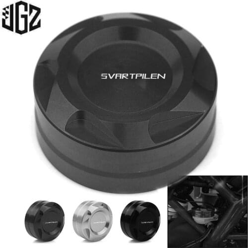 Motorcycle CNC Aluminum Rear Brake Oil Cup Cap Cover for Husqvarna Svartpilen 401 250 2018 2019 2020 2021 Accessories Titanium