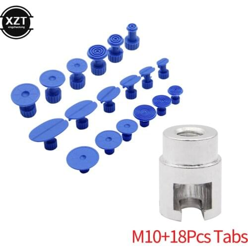 M10 Set Car Aluminum Alloy Dent Repair Puller Head Adapter Screw Tips for Slide Hammer and Pulling Tab M10/M12 and Glue Tabs