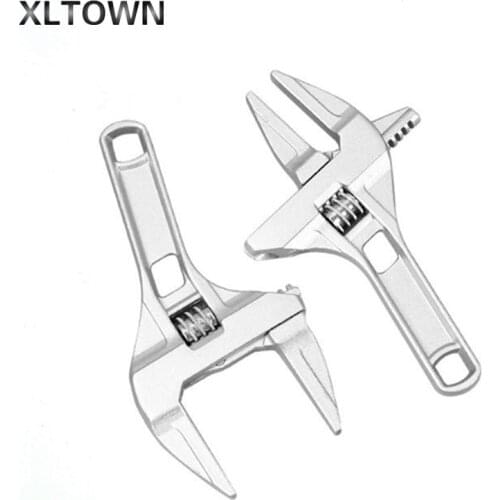 Multi-function adjustable wrench large opening bathroom hose special wrench Short handle design adjustable wrench