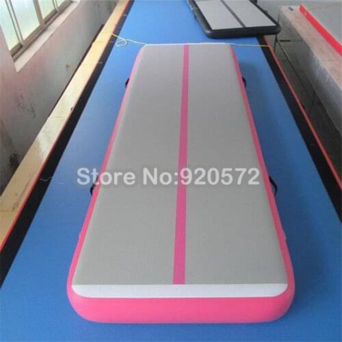 Air track Inflatable Small Air Track 10ft Length 4inch Thick Tumble Trak Air Floor for Aerobics/Cheerleading/Yoga with Pump