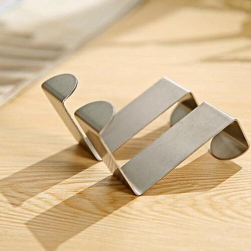 2pc Door Wall Hook Kitchen Cabinet Clothes Hanger Bathroom Towel Storage Rack Hanging Holder Organizer Bathroom Accessories
