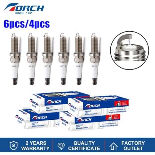 Original Iridium Platinum Spark Plugs TORCH LD6RTIP Replace for NGK ZNAR6AGP Champion REA9WYPB4 Autolite APP5683 Bosch VR7NII33X