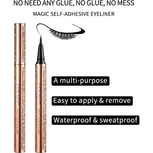 Self-adhesive Liquid Eyeliner Pencil Big Eyes Makeup Long-lasting Eye Liner Pen Smooth Fast Dry Cosmetic Tool