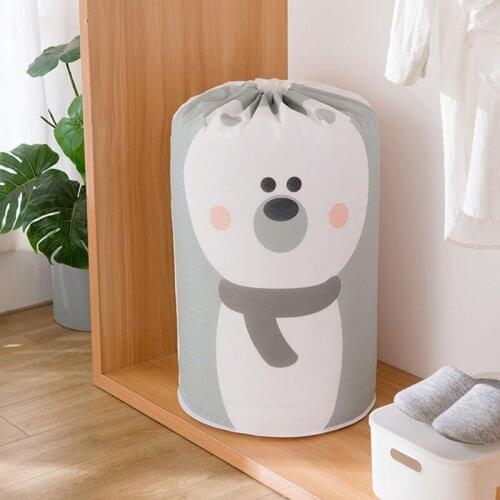 Cute cartoon foldable storage bag clothes comforter bedspread wardrobe storage wombat large storage container toy storage bag
