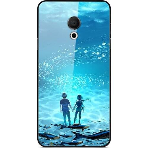 Glass Case For Meizu M15 Phone Case Phone Cover Phone Shell Back Bumper Series 3